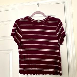 BP Striped Lettuce Leaf Top